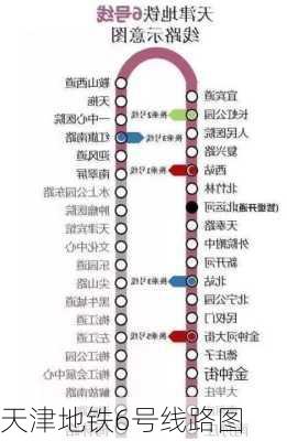 天津地铁6号线路图