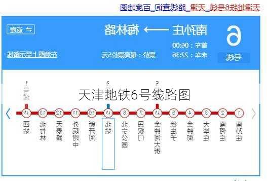 天津地铁6号线路图