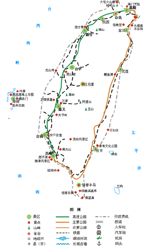 台湾旅游线路