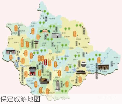 保定旅游地图