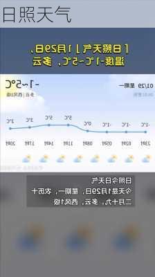 日照天气